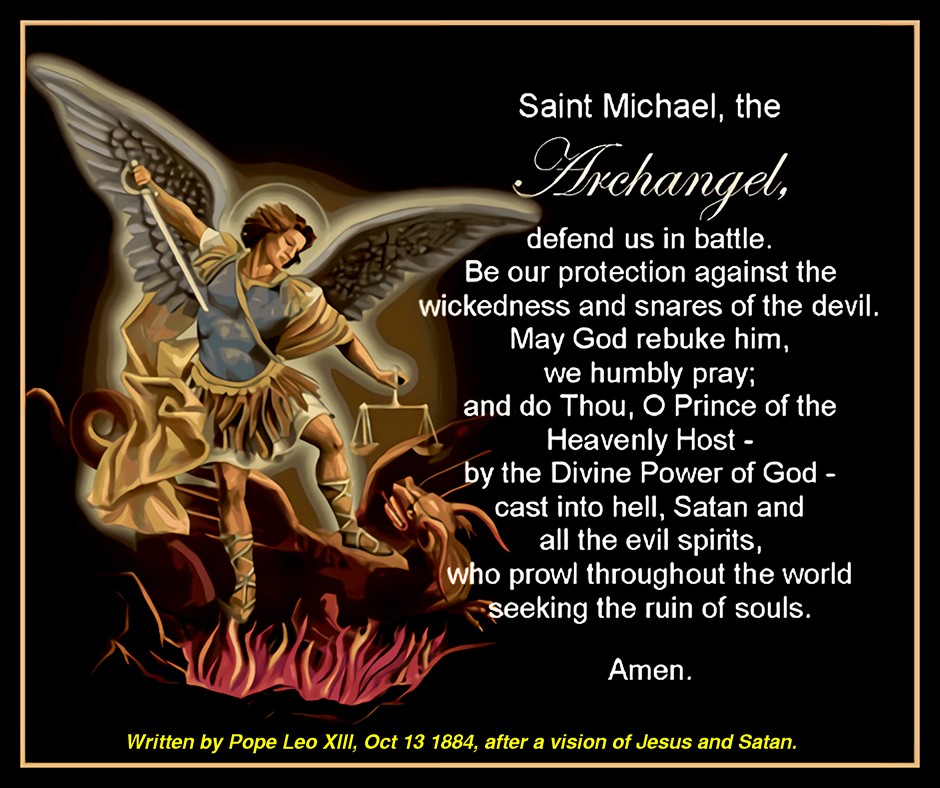 Prayer to St Michael the Archangel (long version) - The Catholic