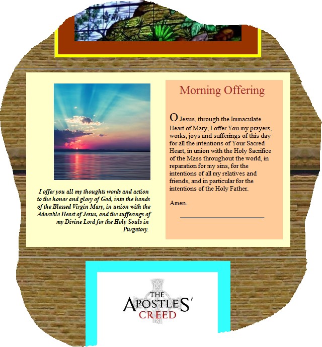 The Morning Offering prayer - SimplicityHumilityTrust.org