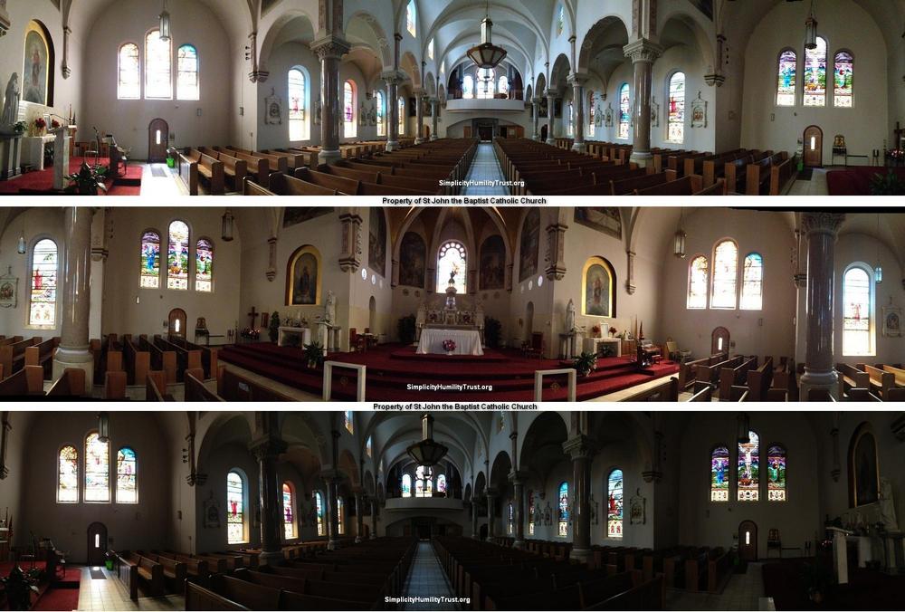 Panoramic Views of Interior Church