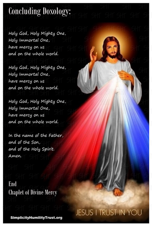 The Chaplet of the Divine Mercy - conclusion